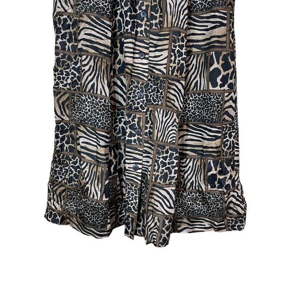 Vintage Anna And Frank 100% Silk Skirt Size Petite Small - Picture 3 of 6